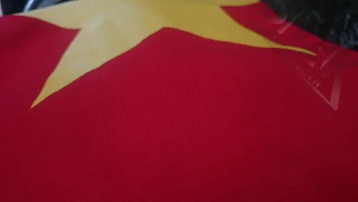 Vải may áo thun cờ đỏ sao vàng