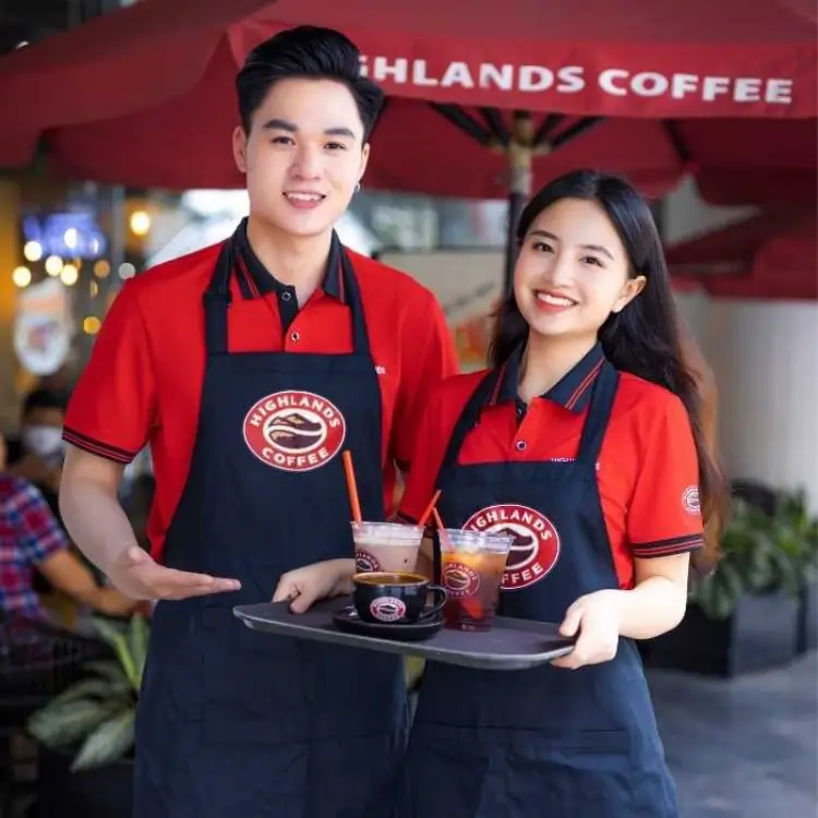 Mẫu đồng phục Highlands Coffee