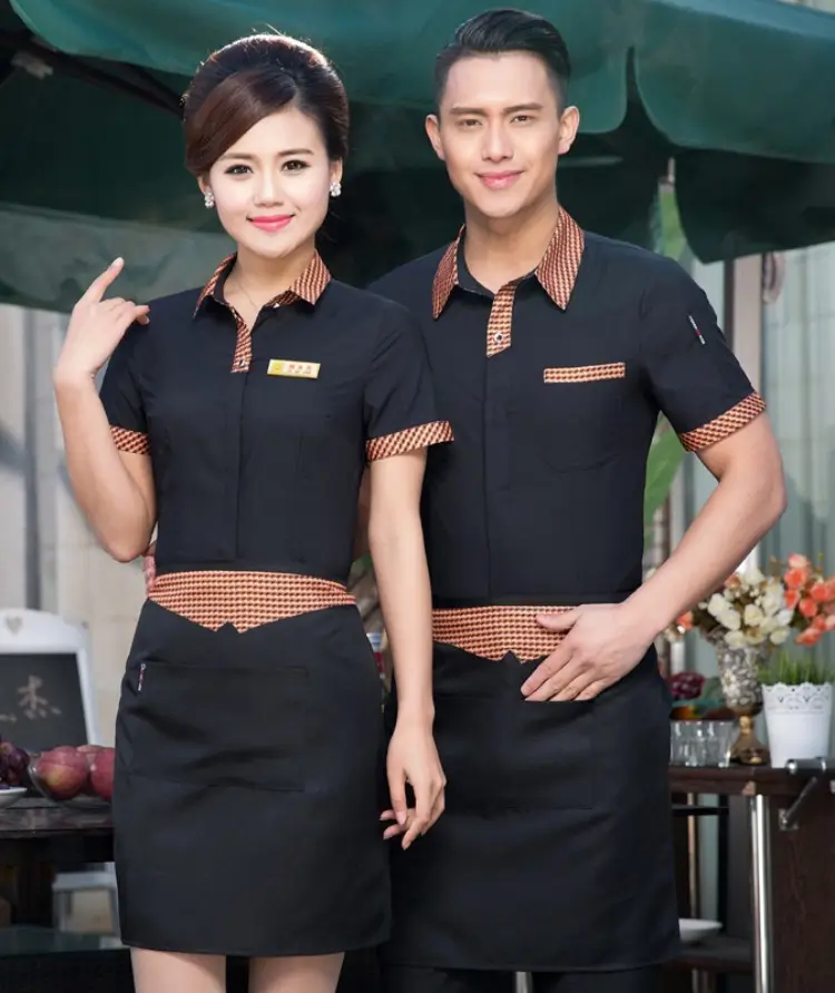 Mẫu đồng phục quán cafe phong cách Hàn Quốc