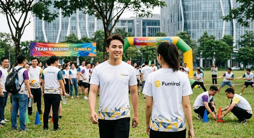 đồng phục áo cổ tròn Fame Uniform dành cho team building