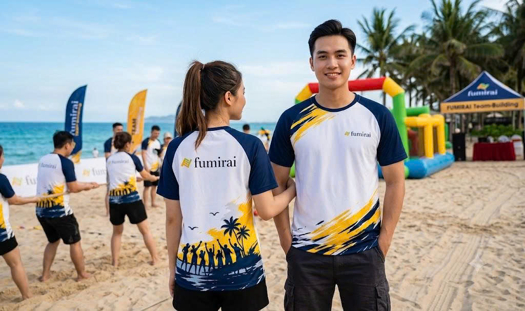 đồng phục áo cổ tròn Fame Uniform cho doanh nghiệp