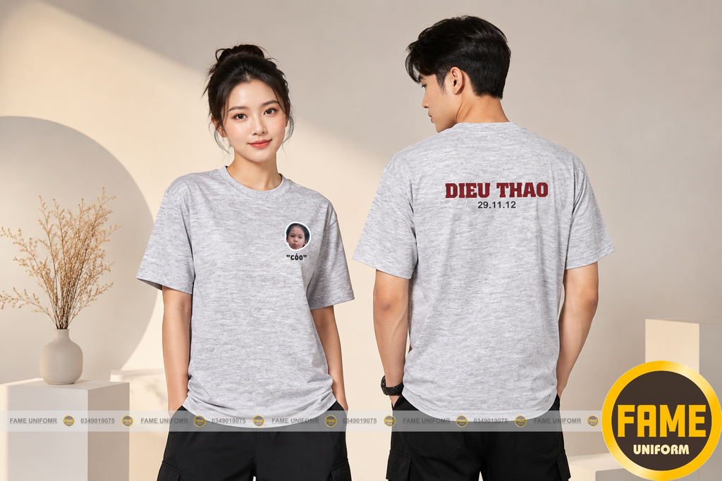 mẫu đồng phục áo cổ tròn Fame Uniform đẹp 2026
