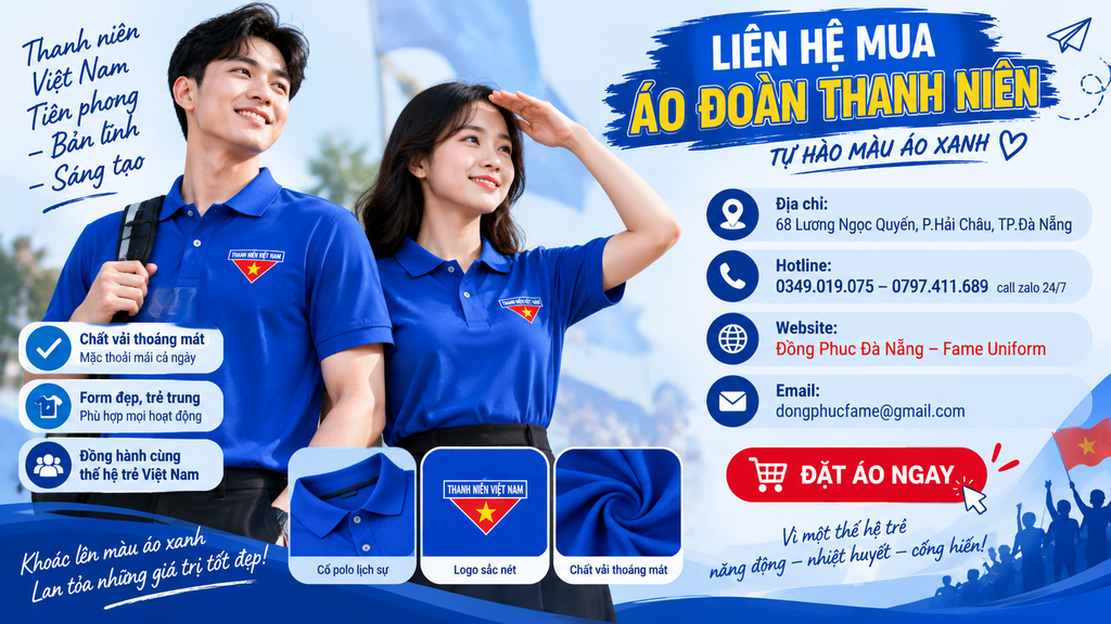 áo sơ mi đoàn đà nẵng